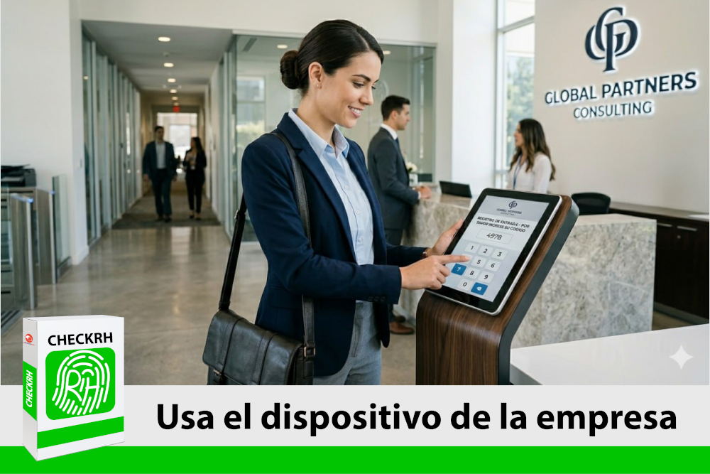 CheckRH kiosko con dispositivo